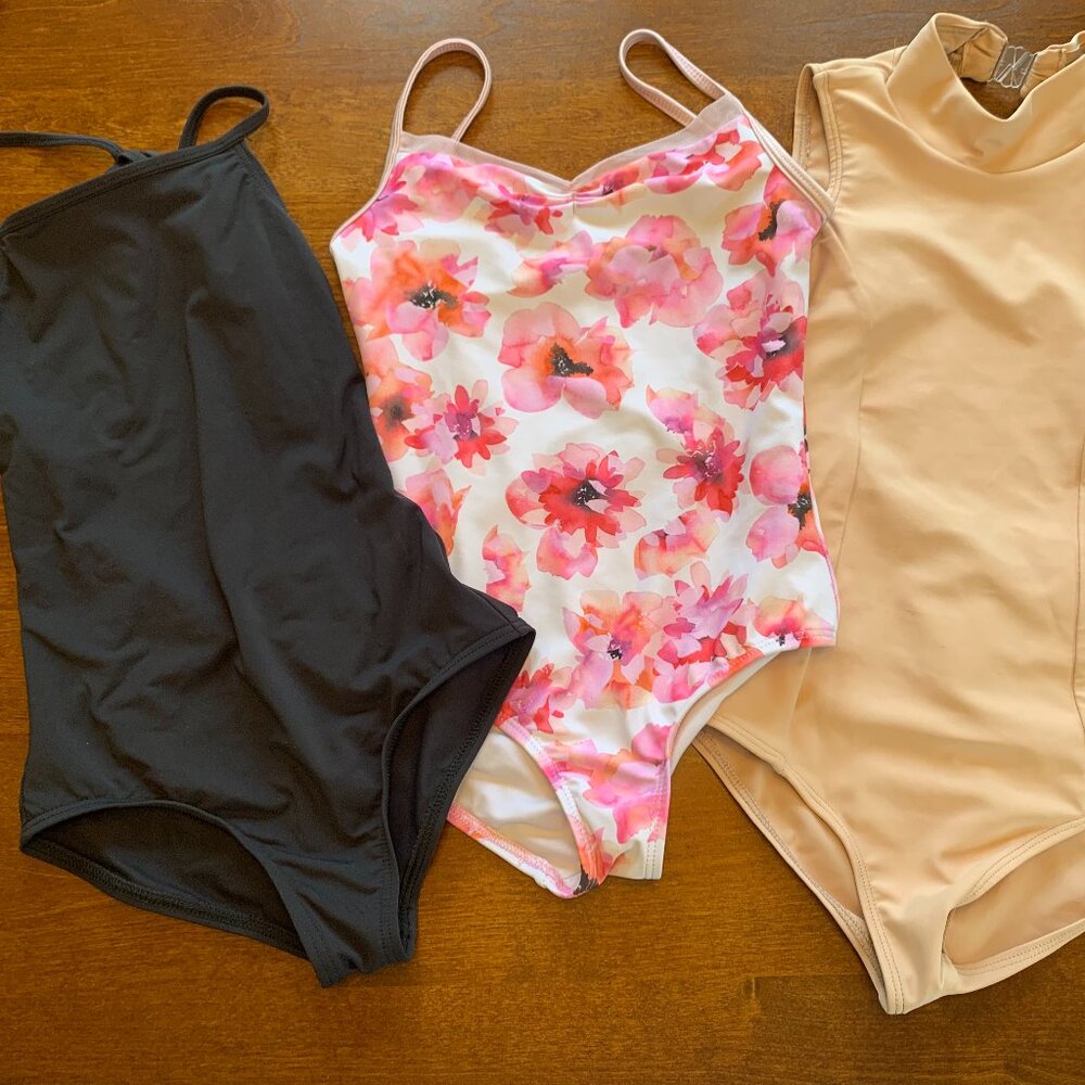 Floral Leotard Only, Child Medium